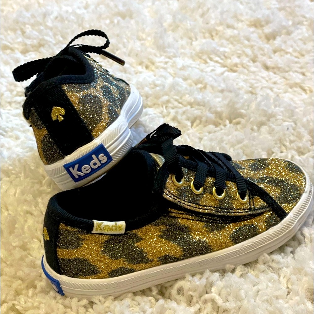 Kate Spade Baby/toddler Size 6 Leopard Sparkle Keds